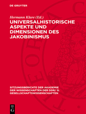 cover image of Universalhistorische Aspekte und Dimensionen des Jakobinismus